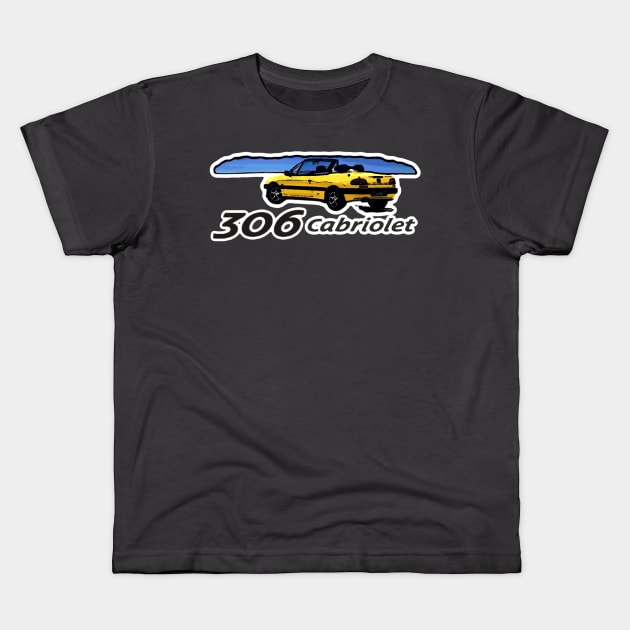 Peugeot 306 cabriolet Kids T-Shirt by bobdijkers